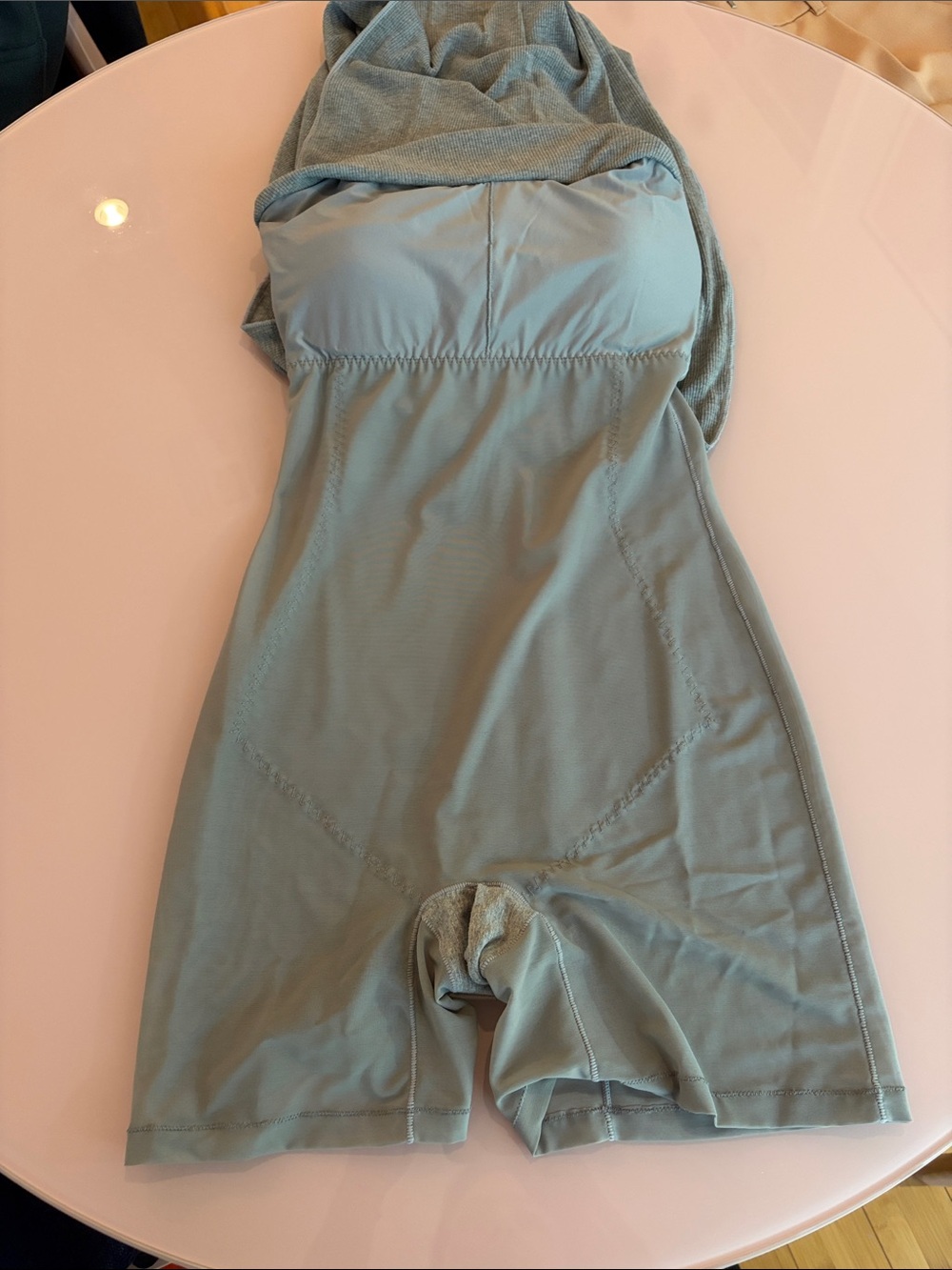 Popilush Ribbed Maxi Dress in Gray - Picture 3 of 3